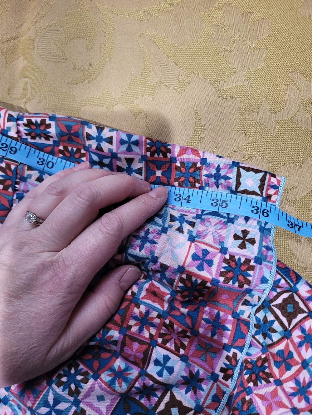 Joyspun Stretch Smocked Chemise Lounge Dress - Picture 5 of 6